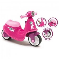 SMOBY Porteur Scooter Rose...