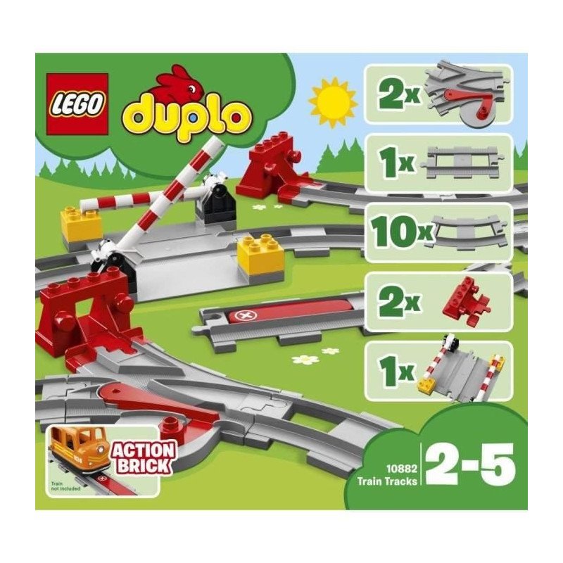 LEGO 10882 Les rails du train (Duplo) (Ma Ville) (Trains)