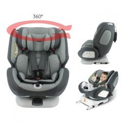 BEBECONFORT Manga Fix Siège auto réhausseur, Groupe 2/3, Isofix, Gray Mist