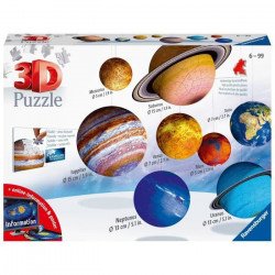 Puzzle 3D Systeme solaire