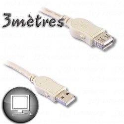 Câble Rallonge USB 2.0 A...
