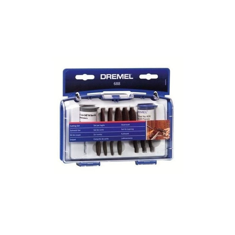 Coffret 69 accessoires DREMEL 688 (Coffret de découpe et tronçonnage pour  Outils multi-usages)