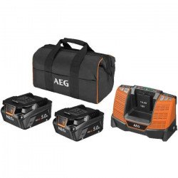 AEG - Pack 18V chargeur + 2...