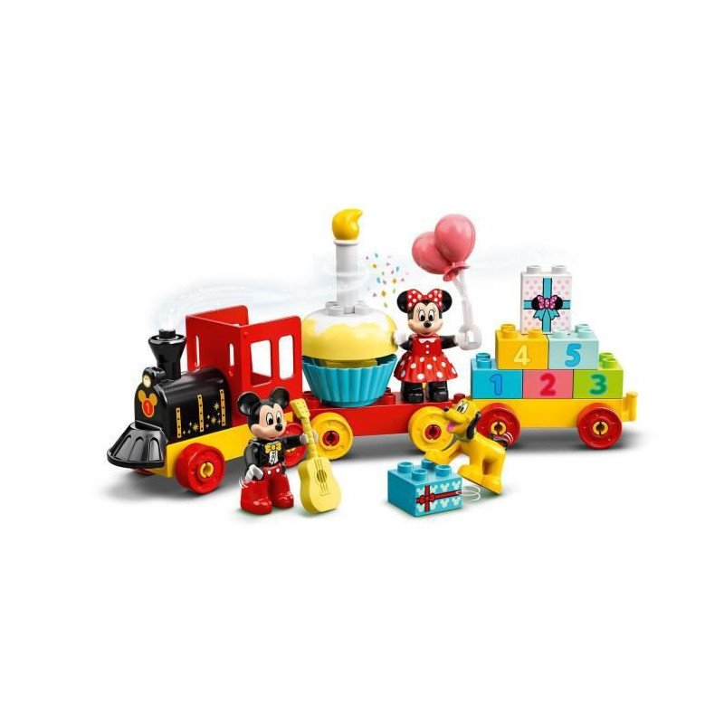 LEGO 10941 DUPLO Disney Le Train d'Anniversaire de Mickey et Minnie Jo
