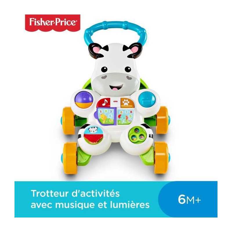 Fisher-Price Mon Trotteur Zèbre Parlant français…