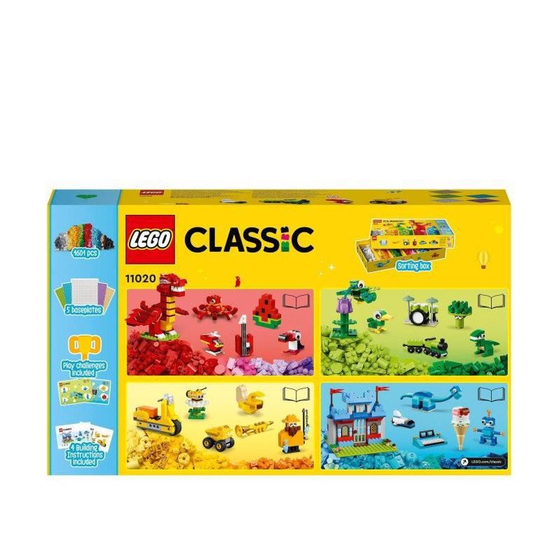 LEGO Classic 11020 Construire Ensemble, Boîte de Briques pour Créer
