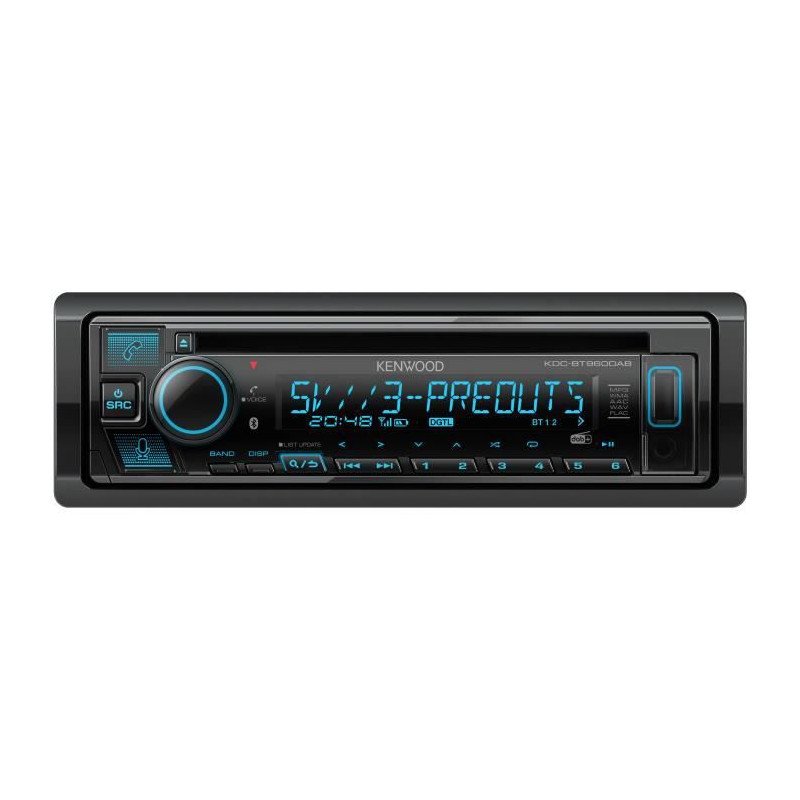 Autoradio CD - USB - Bluetooth - iPhone - DAB+ - JVC