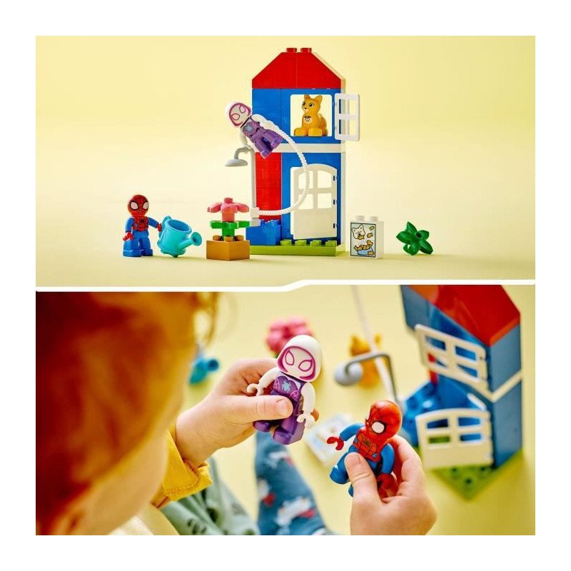 ToonTechnology 10995 Duplo Marvel La Maison de Spider-Man, Jouet ¿¿  Construire Spidey et Ses Amis Extraordinaires, Figurine Chat, Enfants 2 Ans,  Set Super-H¿¿ros