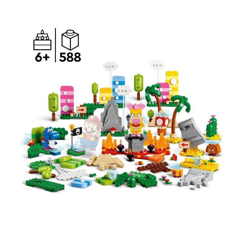 Lego Super Mario 71418 Set La Boîte A Outils Créative, Jouet Enfants 6 Ans,  Avec Figurines à Prix Carrefour