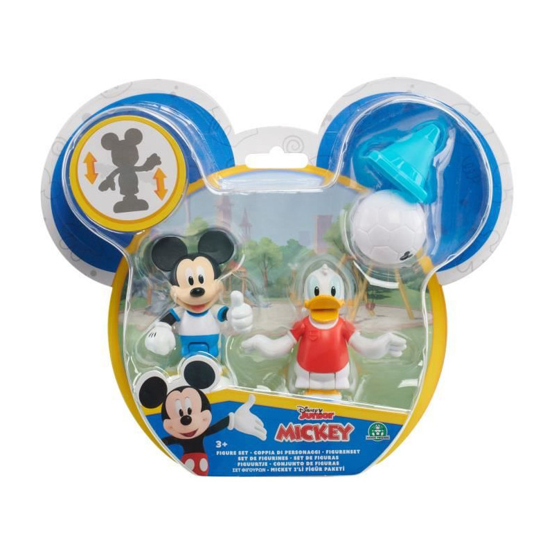 Mickey, 2 figurines articulées 7,5 cm avec accessoires, Theme Football,  Jouet pour enfants des 3 ans - La Poste