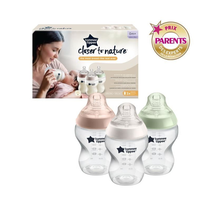 Tommee Tippee - Biberons Closer to Nature - Tétine Imitant le Sein