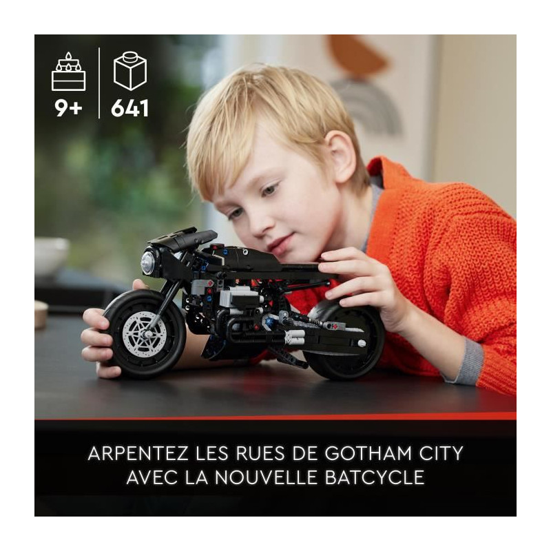 LEGO Technic 42155 Le Batcycle de Batman, Construction de Maquette, Jo