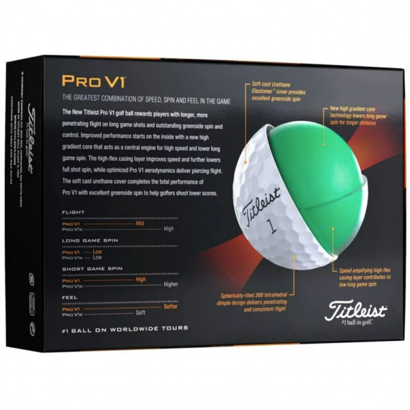 TITLEIST Pro V1 2023 - 12 Balles