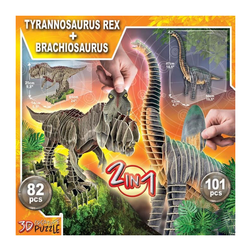 Quebra Cabeça 3D T-Rex Vs Triceratops Jurassic World 150 Peças Multikids -  BR2112