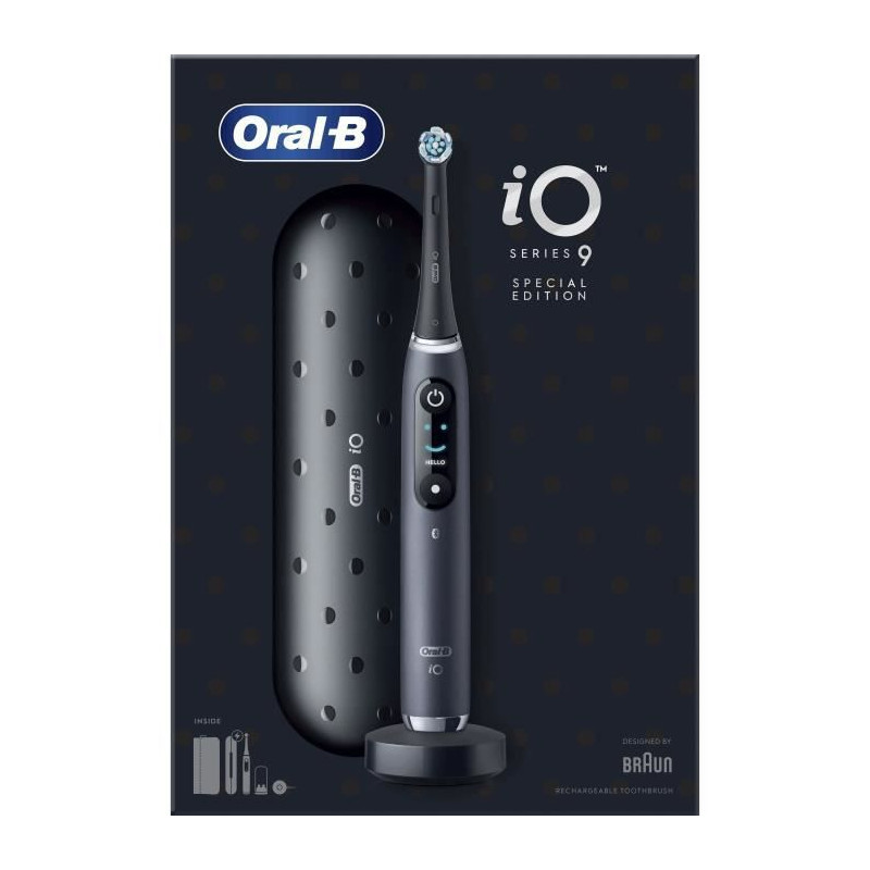 Brosse a Dents Électrique Oral-B iO 9 - Noire - connectée Bluetooth