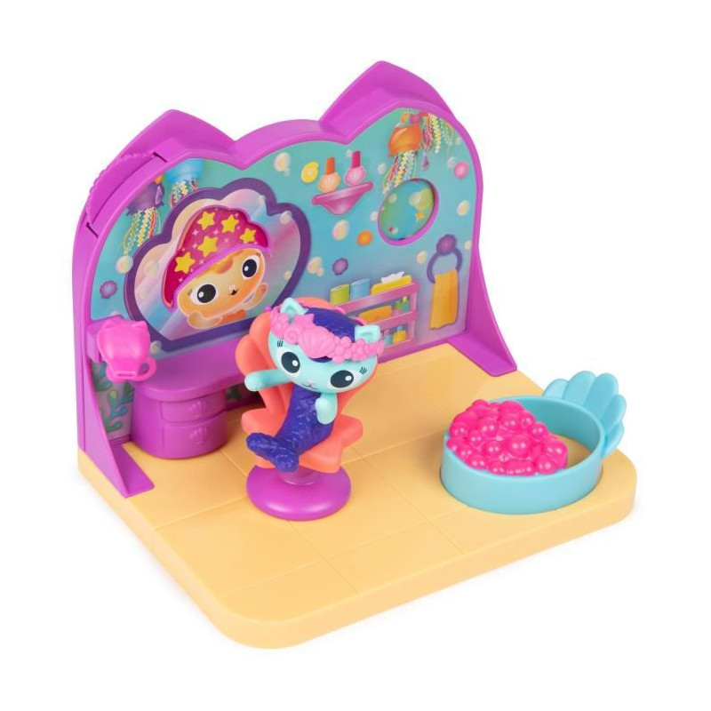 Gabby et la Maison Magique - Gabby's Dollhouse - PACK 2 FIGURINES ET  ACCESSOIRES - Coffret Studio d’Art - Gabby, 1 Figurine Chat Et Accessoires  