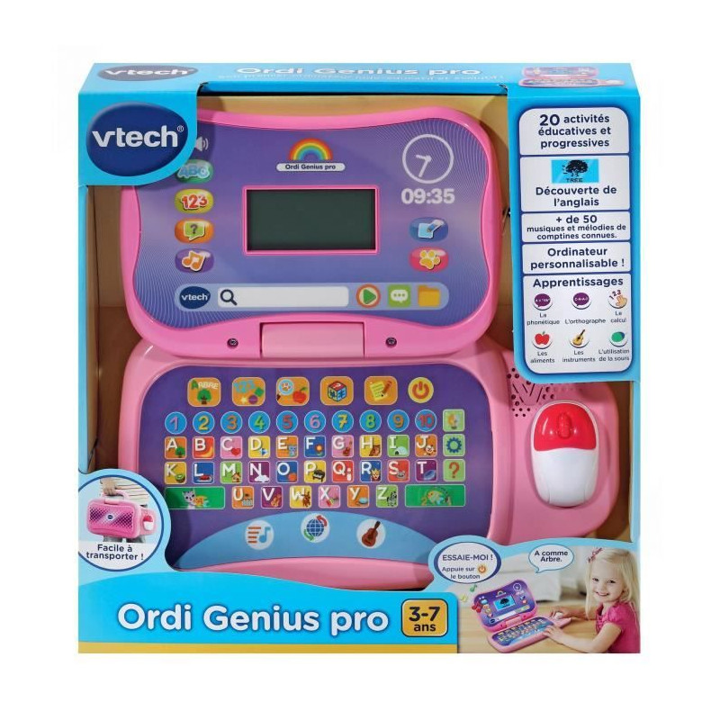 Ordinateur enfant VTECH Ordi-tablette Genius XL Color rose