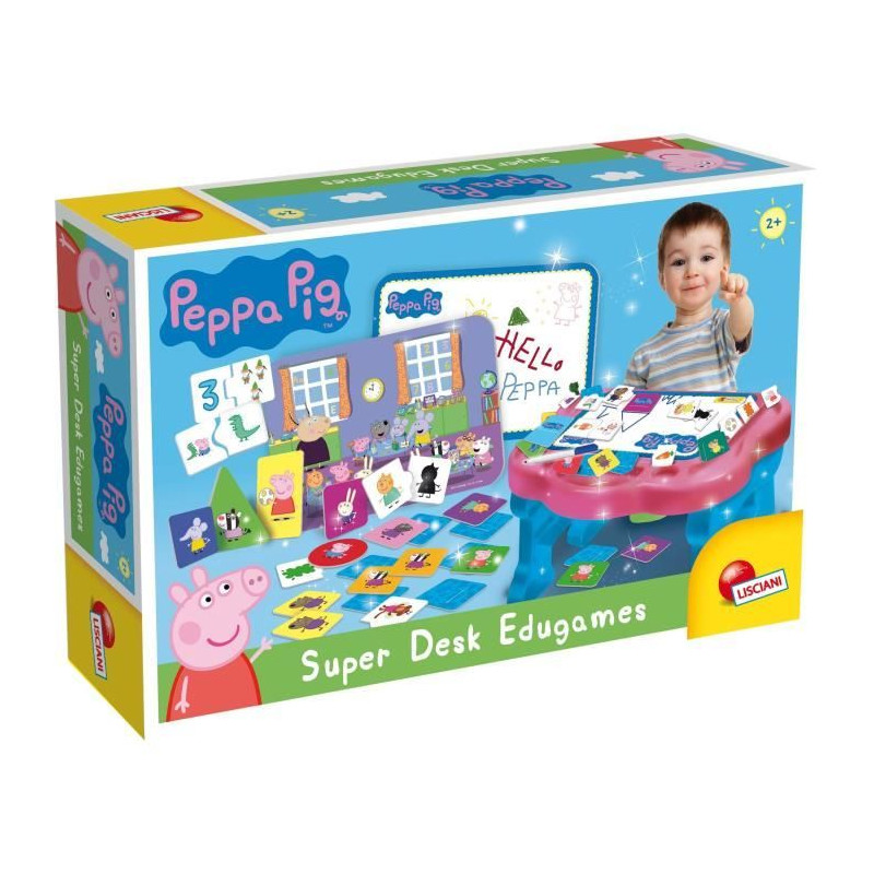 Bureau d'activités avec 10 jeux - Peppa Pig Super desk - Edu games 