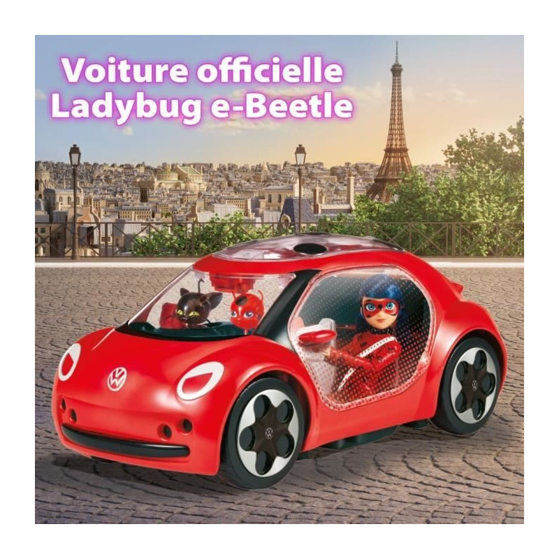 Bandai – Voiture Miraculous Ladybug - Volkswagen e-Beetle de Ladybug