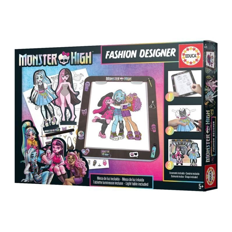 Tableau Design Monster High - Educa - Loisir créatifs - Pour Enfant d