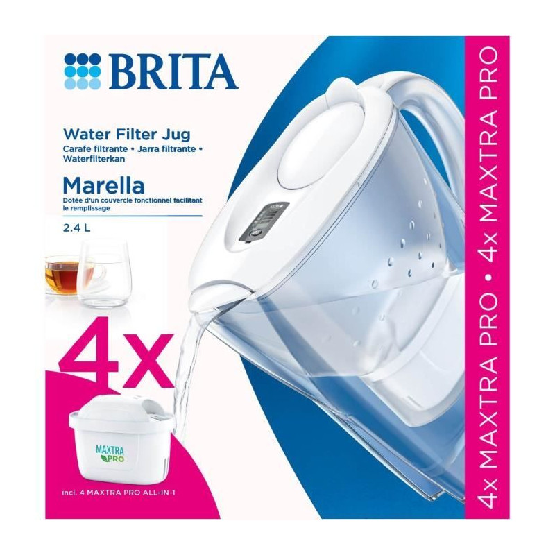 Brita BRITA Carafe filtrante Marella XL 3.5L - Bleue + 1