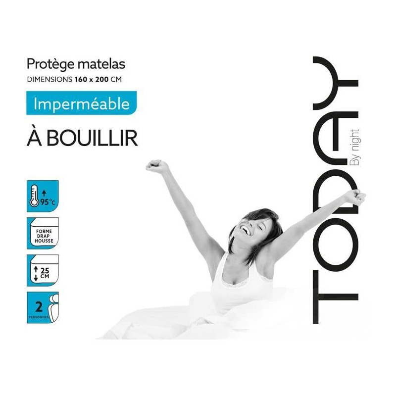 Protège Matelas 160x200cm Imperméable Et Respirant - Alèse - Protège matelas  BUT