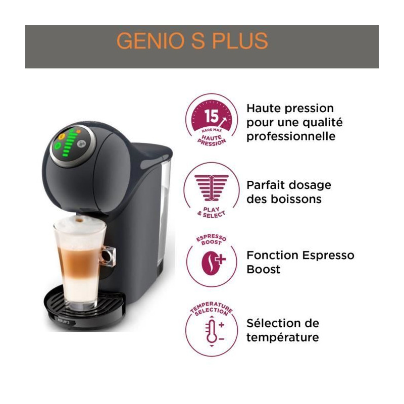 KRUPS Nescafé Dolce Gusto Machine a café multi-boissons, Compact, Ha