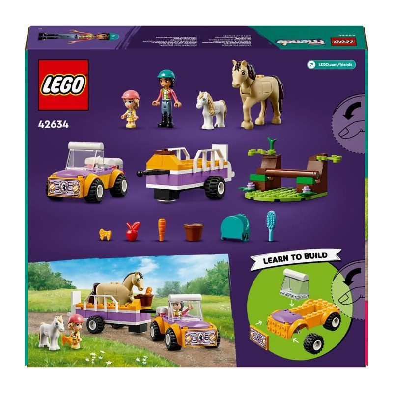 La remorque du cheval et du poney Lego