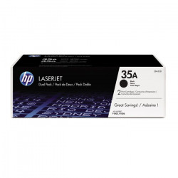 Pack 2 toners HP 35A noir authentique pour imprimantes LaserJet P1005/P1006
