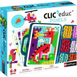 CLIC EDUC PIXELS - Jeu de création - NATHAN - Reconnaissance des couleurs et imagination !