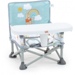 DISNEY BABY Chaise d'appoint Winnie l'ourson, réhausseur Pop 'n Sit, intérieur, extérieur, pratique et compacte, pliage rapid