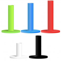 5 rubber tees - 5 colors - 5 heights