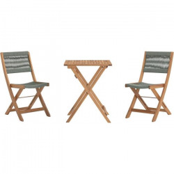 Set bistrot pliable en bois...