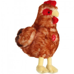 Peluche Poule rousse sonore...