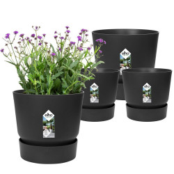 ELHO Lot de 2 pots de fleur...