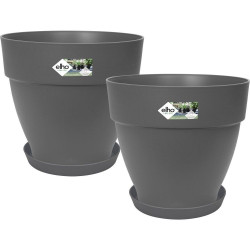 ELHO Lot de 2 pots de fleur...