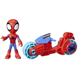 Figurine Spidey avec moto,...