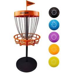 Disc golf mini basket set -...