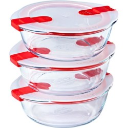 Lot de 3 lunch box - PYREX...