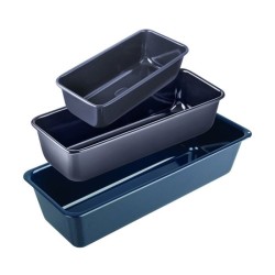 Set de 3 moules a cakes -...