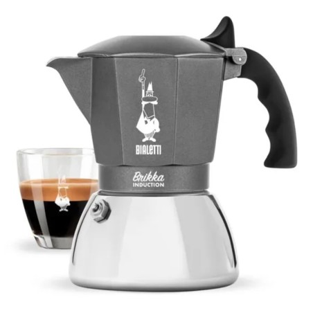 Cafetiere Italienne BIALETTI - BRIKKA - Induction 4 tasses