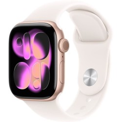 Apple Watch Series 11 GPS - 42mm - Boîtier Rose Gold Aluminium - Bracelet Light Blush Sport Band - M/L