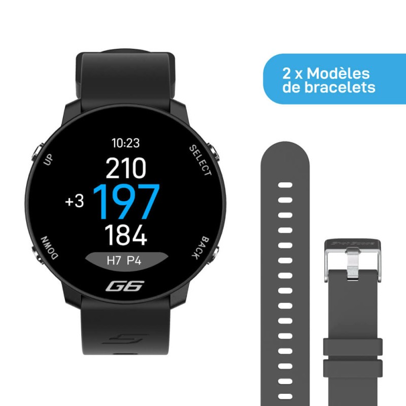 SHOT SCOPE - Montre G6 GPS + 2 bracelets