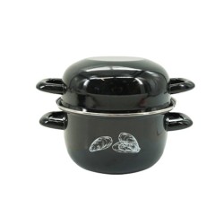 Marmite a moules émaillée -...