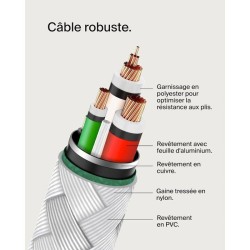 Câble tressé - BELKIN -...
