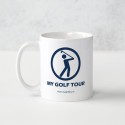 MY GOLF TOUR Personalized White Ceramic Mug