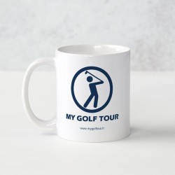 MY GOLF TOUR Personalized White Ceramic Mug