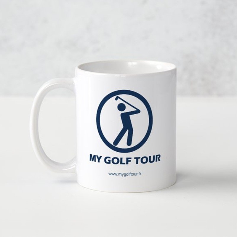 MY GOLF TOUR Personalized White Ceramic Mug