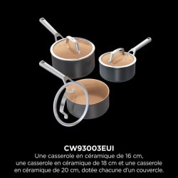 Set de 3 casseroles en...